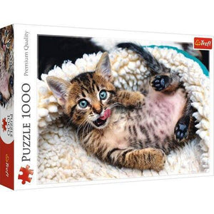 Trefl 1000 Piece Jigsaw Puzzle Cheerful Kitten - Gadget Station