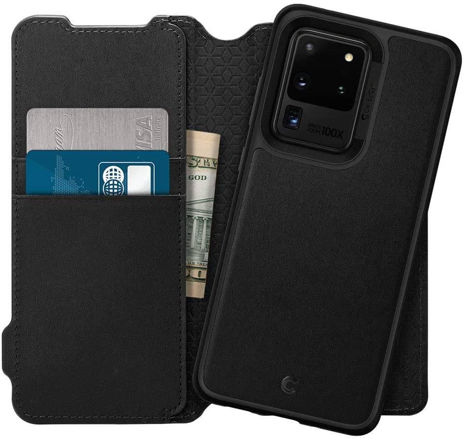 Spigen Ciel Wallet Brick Samsung Galaxy S20 Ultra Case Cover Black