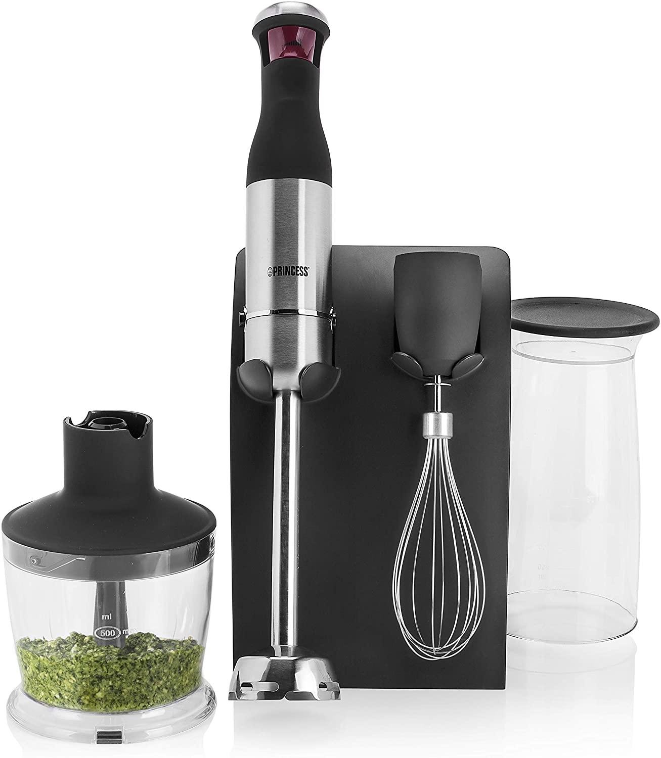 Princess Hand Blender XL, Electric Whisk, Electric Mixer, Push Speed Control, 800ml Measuring Cup