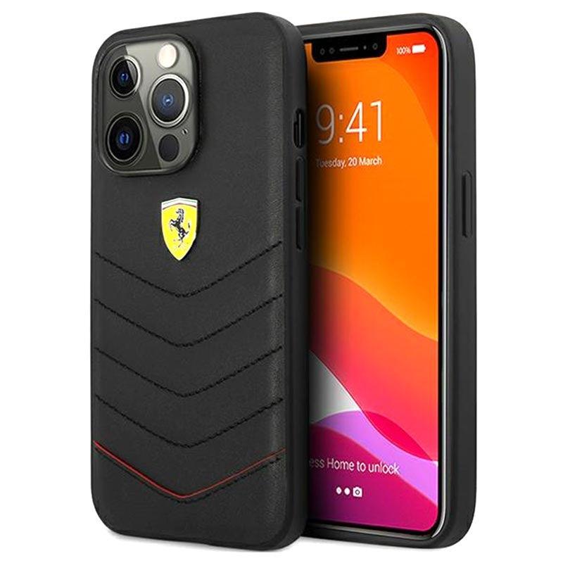 Ferrari Off Track Quilted Apple iPhone 13 Pro Leather Case Cover