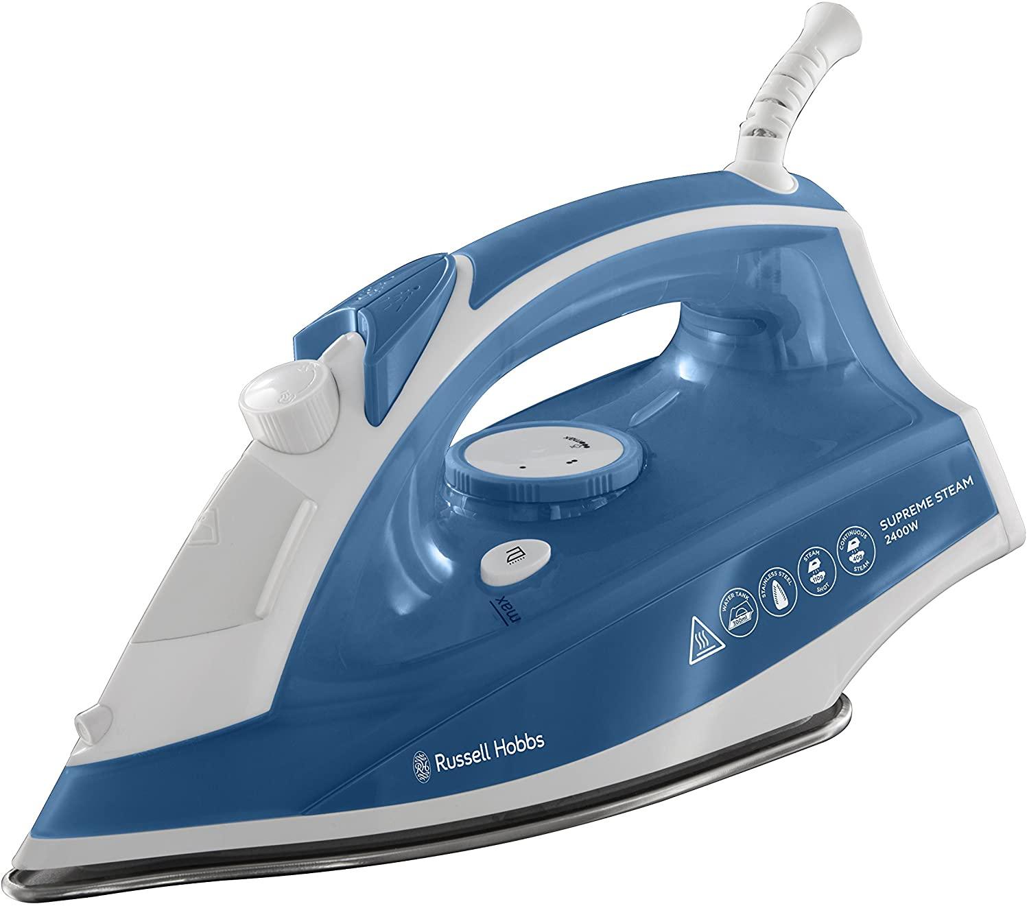 Russell Hobbs Supreme Steam Traditional Iron 2400 W White/Blue