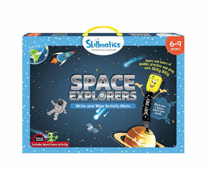 Skillmatics: Space Explorers (Write & Wipe Activity Mats) (6-9 Years) - Gadget Station