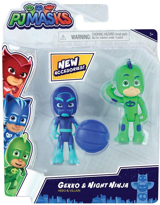 PJ Masks 2pk Figure Set Series 2 Gekko & Night Ninja