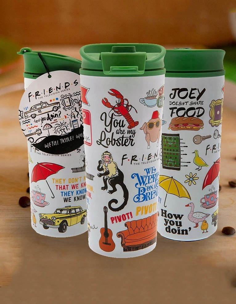 Friends (Iconographic) Metal Travel Mug