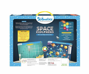 Skillmatics: Space Explorers (Write & Wipe Activity Mats) (6-9 Years) - Gadget Station
