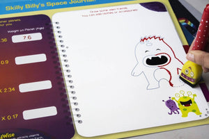 Skillmatics: Space Explorers (Write & Wipe Activity Mats) (6-9 Years) - Gadget Station