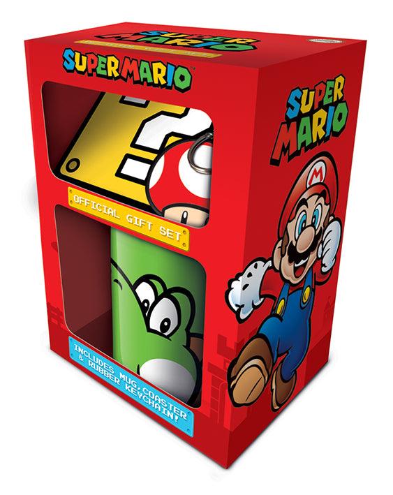 Super Mario (Yoshi) Mug, Coaster and Keychain Gift Set