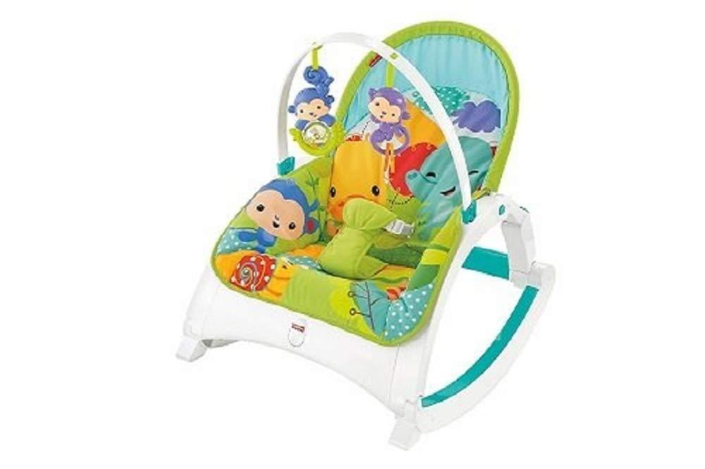 Fisher-Price Rainforest Friends Newborn-to-Toddler Rocker, New-Born Baby Bouncer and Can be Used as a Baby Chair, Suitable from Birth