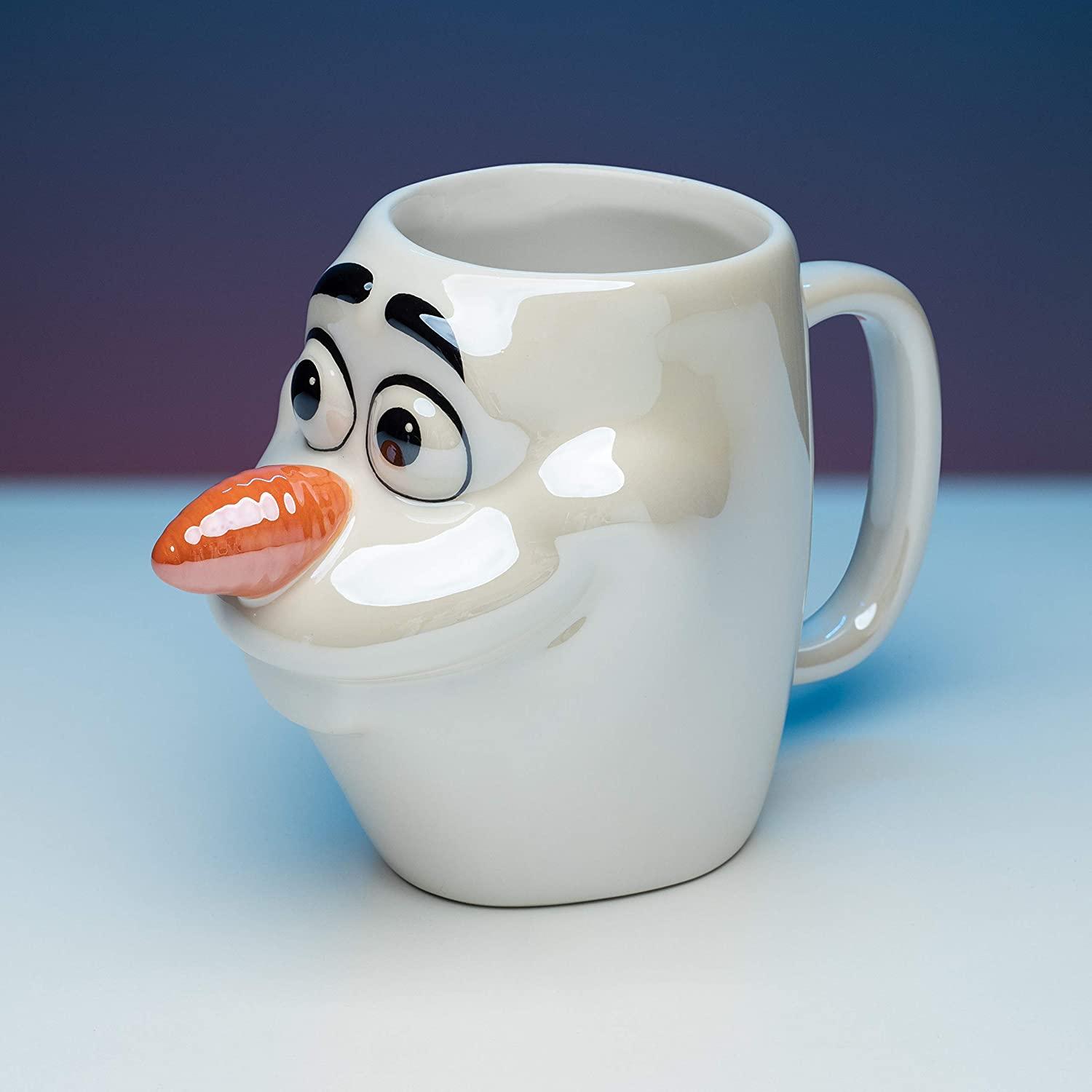 Olaf Shaped Mug Official Frozen Licensed Collectable | Ideal for Kitchens, Office & Home | Unique & Super Fun Way of Drinking Your Favourite Beverage, Approx. 300ml