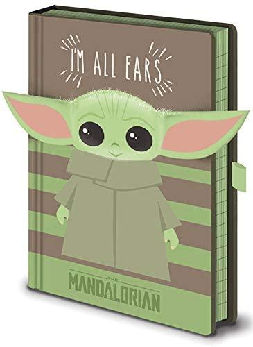 Star Wars Baby Yoda 3D All Ears Premium A5 Notebook