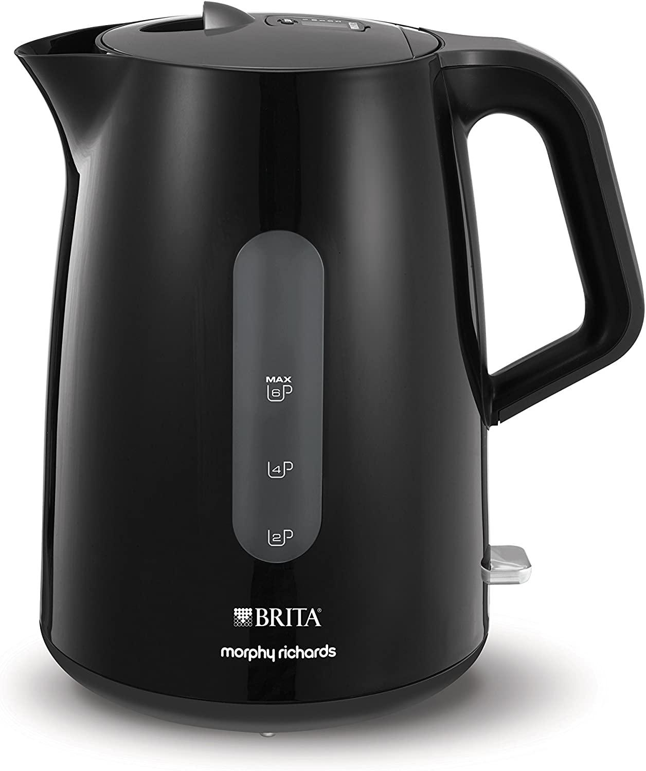 Morphy Richards Brita Filter Electric Jug Kettle, 3000 W, Black