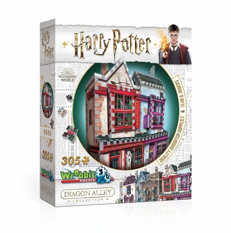 Wrebbit 3D Puzzle Harry Potter Diagon Alley Collection: Quidditch Supplies & Slug & Jiggers (305pc)