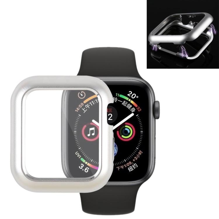 Magnetic Metal Frame Protective Case Cover for Apple Watch Series 6, SE, 5 & 4 44mm (Silver)