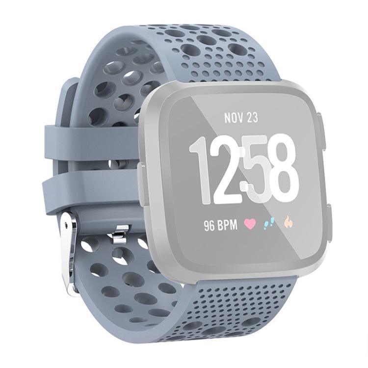 Smart Watch Venting Circle Hole Wrist Strap Watchband Fitbit Versa 4, Versa 3 (Baby Blue)
