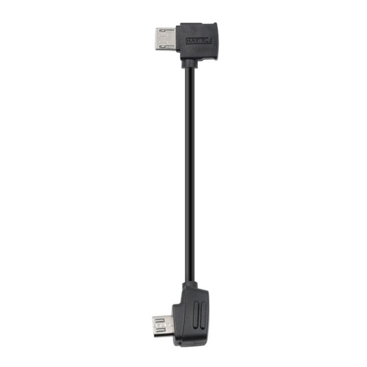 STARTRC 10cm Micro USB to Micro USB Converting Connector Data Cable for DJI Mavic Mini / Air, Shark Remote Controller (Black)