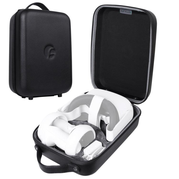 Hifylux Q2-BF3 Storage Case Cover Bag Portable PU Bag for Oculus Quest 2 (Black)