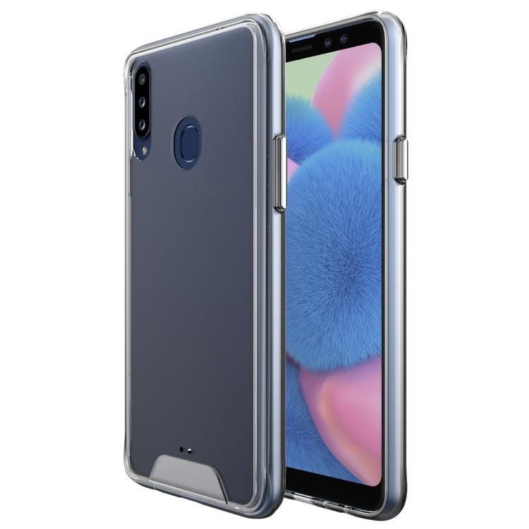Samsung Galaxy A20s Scratchproof TPU + Acrylic Space Protective Case Cover (Transparent)