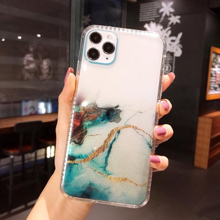 IMD Dreamy Watercolor Pattern Shockproof TPU Protective Case Cover Apple iPhone 12 / 12 Pro (C1)