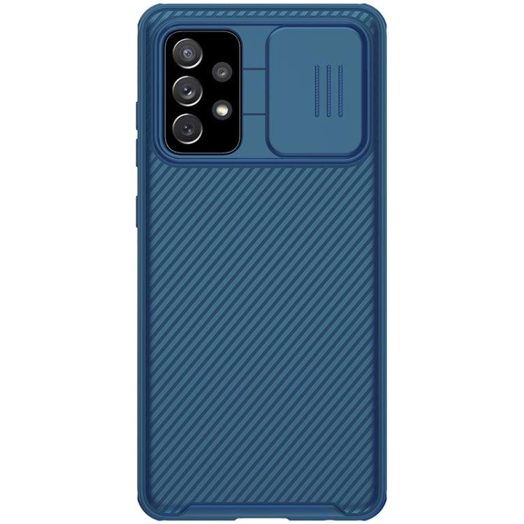 Samsung Galaxy A72 5G / 4G NILLKIN Black Mirror Pro Series Camshield Full Coverage Dust-proof Scratch Resistant PC Case (Blue)