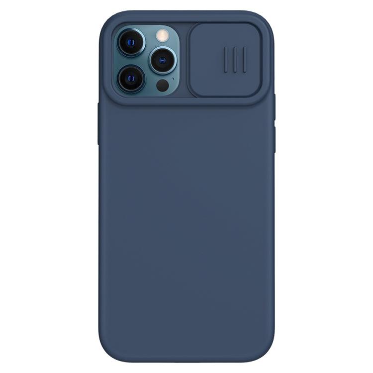 NILLKIN CamShield Liquid Silicone + PC Full Coverage Case Cover Apple iPhone 12 / 12 Pro (Blue)