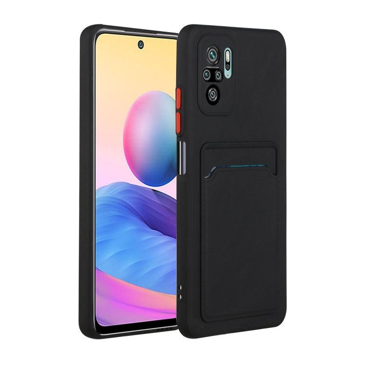 Xiaomi Poco M3 Pro 4G / Poco M3 Pro 5G / Redmi Note 10 5G Card Slot Design Shockproof TPU Protective Case (Black)