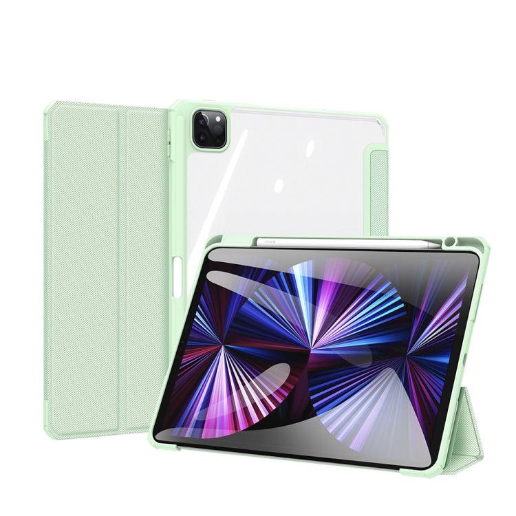 DUX DUCIS TOBY Series Shockproof PU Leather + PC + TPU Horizontal Flip Tablet Case Cover with Holder & Pen Slot & Sleep / Wake-up Function Apple iPad Pro 11 (2021) & (2020) (Green)