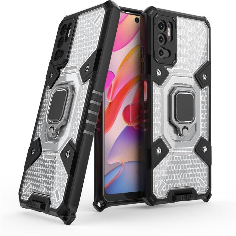 Xiaomi Poco M3 Pro 4G / Poco M3 Pro 5G / Redmi Note 10 5G Space PC+TPU Shockproof Case with Ring Holder (Clear)