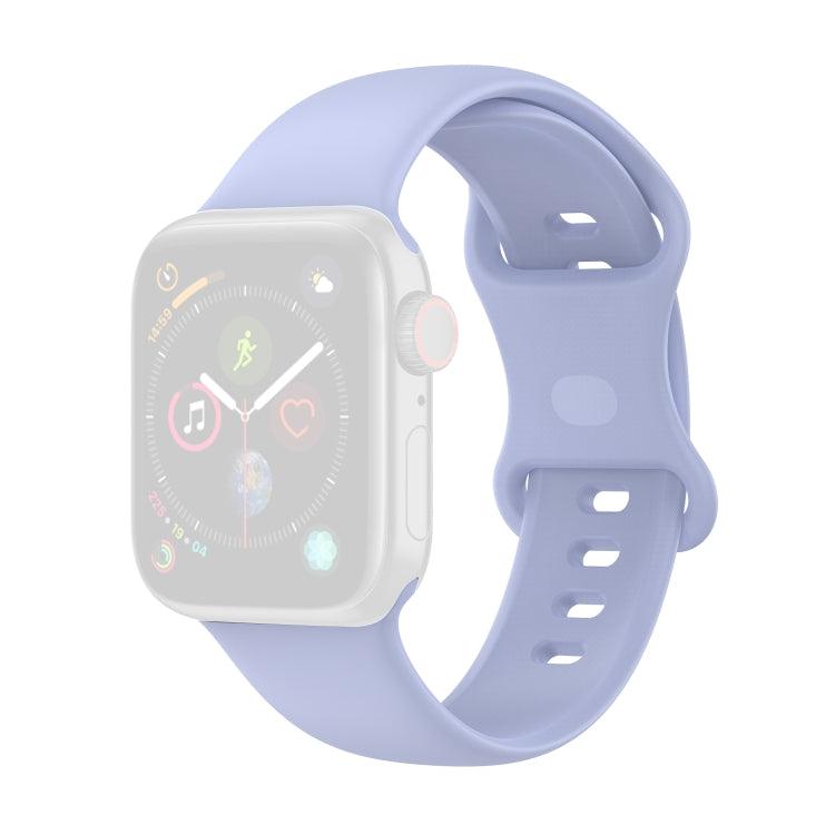 Silicone Replacement Watchbands, Size: Small Code Apple Watch Ultra 2, Ultra 1, Series 9, 8, 7, 6, SE, 49mm, 45mm, 44mm, 42mm (Violet)
