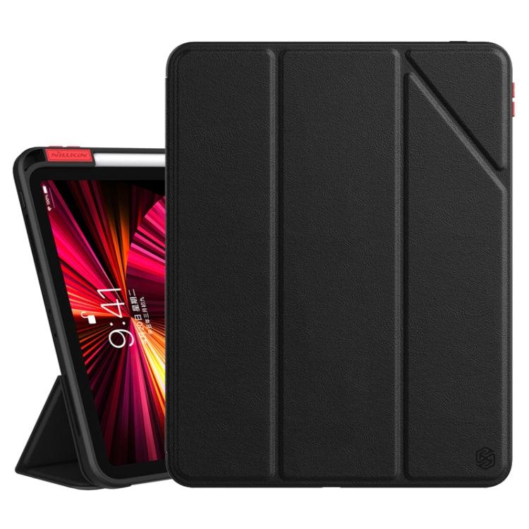NILLKIN Horizontal Flip Leather Case with Holder & Pen Slot & Sleep / Wake-up Function Apple iPad Pro 11 2021 / 2020 (Black)