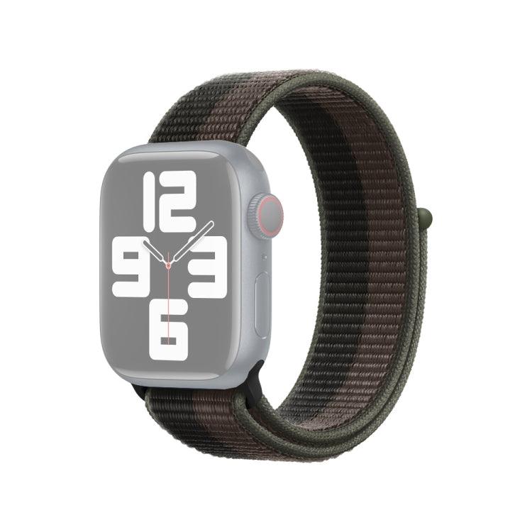 Loop Type Sport Replacement Strap Band Watchband Apple Watch Series 9, 8, 7, 6, SE, 41mm, 40MM, 38mm (Black Grey)