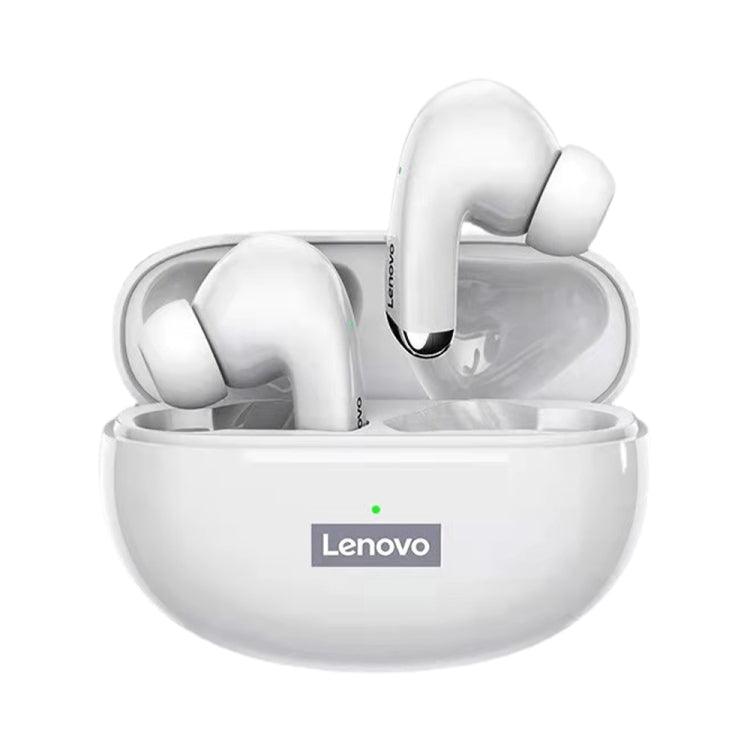 Lenovo LP5 Bluetooth 5.0 Intelligent Noise Reduction Wireless Bluetooth Earphone, STK Version (White)