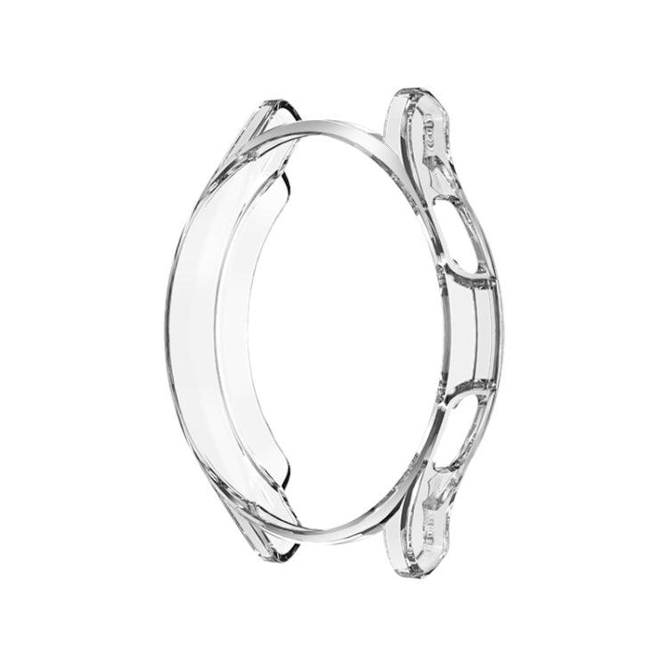 Samsung Galaxy Watch4 Classic 42mm Electroplating Hollow Half-pack TPU Protective Case Cover (Transparent)