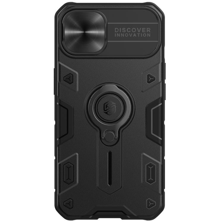 NILLKIN Shockproof CamShield Armor Protective Case with Invisible Ring Holder Apple iPhone 13 (Black)