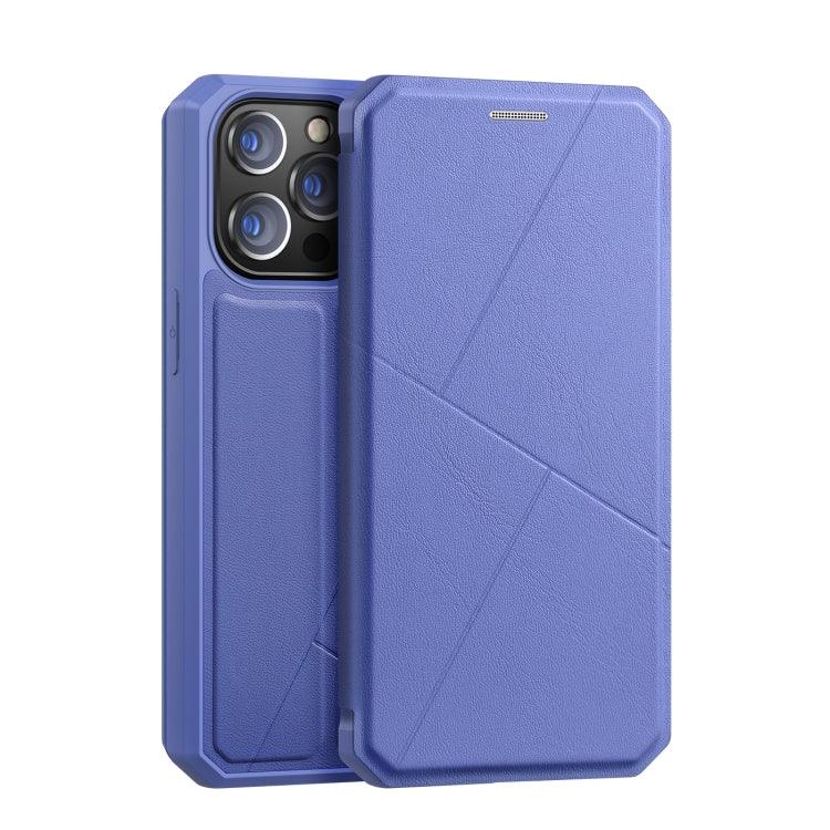 DUX DUCIS New Skin X Series Horizontal Flip Leather Case Cover with Holder & Card Slots Apple iPhone 13 Pro Max (Blue)