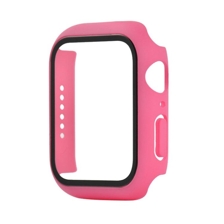 Shockproof Tempered Glass Protective Case Cover with Packed Carton Apple Watch Series 6 & SE & 5 & 4 44mm (Rose Red)