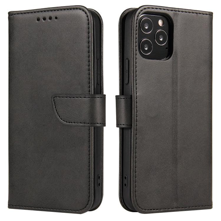 Apple iPhone 13 Pro Max Calf Texture Buckle Horizontal Flip Leather Case Cover with Holder & Card Slots & Wallet (Black)