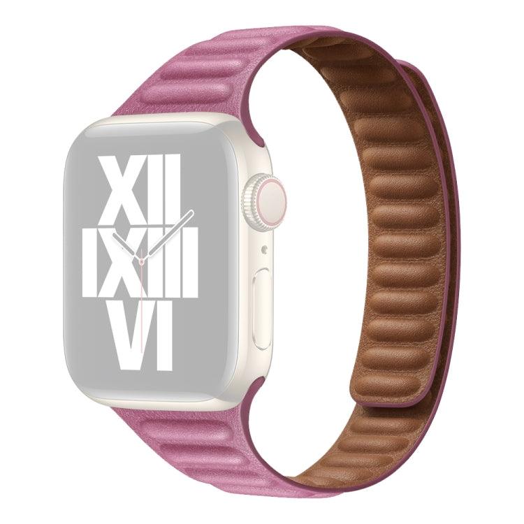 Slimming Loop Magnetic Replacement Watchband For Apple Watch Series 9, 8, 7, 6, SE, 41mm, 40mm, 38mm (Rose Pink)