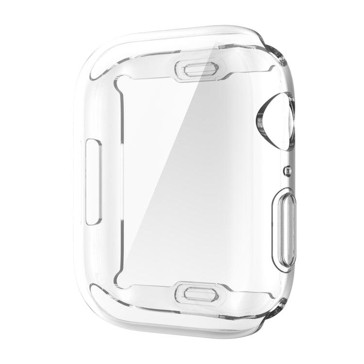 Shockproof All-inclusive Electroplate Protective Case Cover For Apple Watch Series 7 41mm (Transparent)