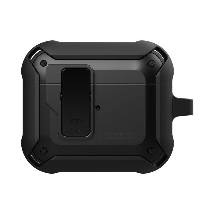 NILLKIN Bounce Series Earphone Protective Case Cover with Hook For Apple AirPods Pro (Black)