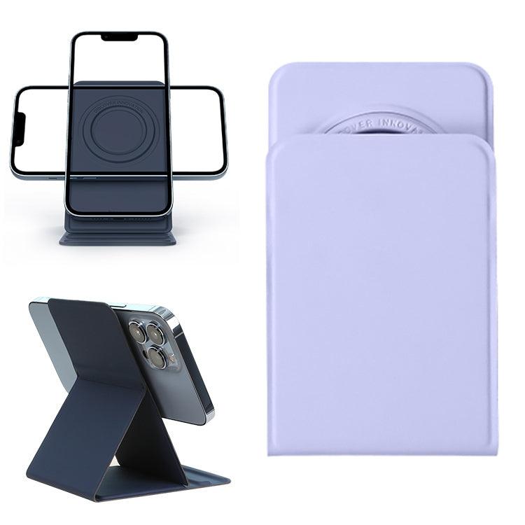 NILLKIN MagSafe SnapBase Magnetic Stand Apple iPhone 15, 14, 13, 12 (Standard, Pro & Pro Max) Series (Silicone Purple)