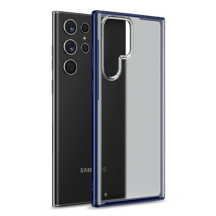 Samsung Galaxy S22 Ultra 5G mocolo K05 Frosted Skin Feel Phone Case Cover (Blue)