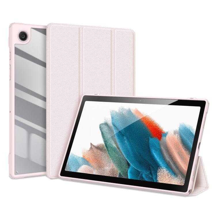Samsung Galaxy Tab A8 2021 SM-X205 / SM-X200 DUX DUCIS TOBY Series Shockproof Horizontal Flip Phone Case Cover (Pink)