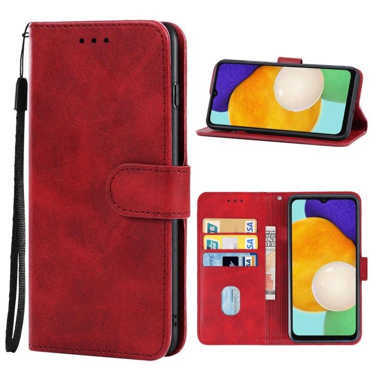 Samsung Galaxy A13 5G / A04s Leather Phone Case Cover (Red)