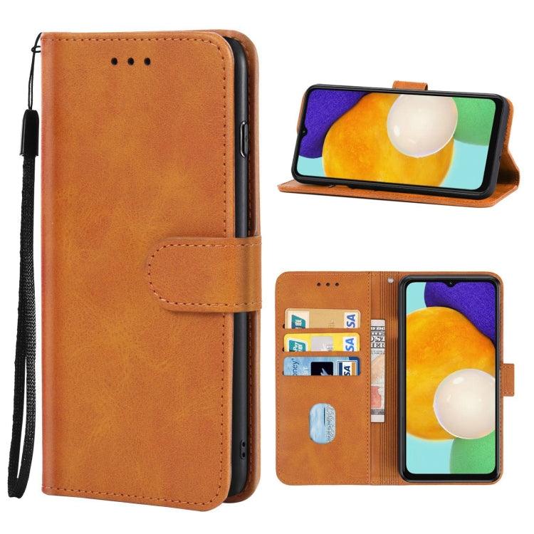 Samsung Galaxy A13 5G / A04s Leather Phone Case Cover (Brown)