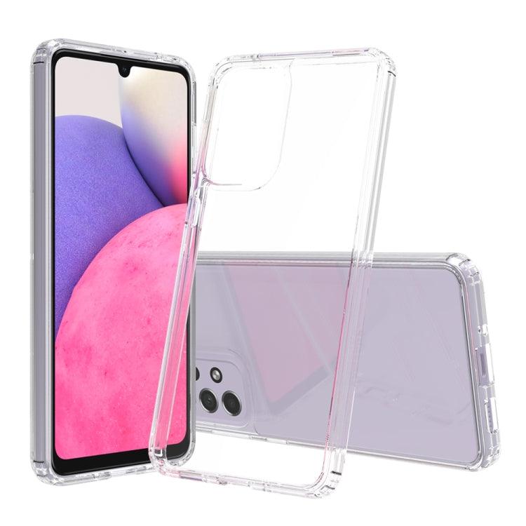 Samsung Galaxy A33 5G Shockproof Scratchproof TPU + Acrylic Phone Case Cover (Transparent)
