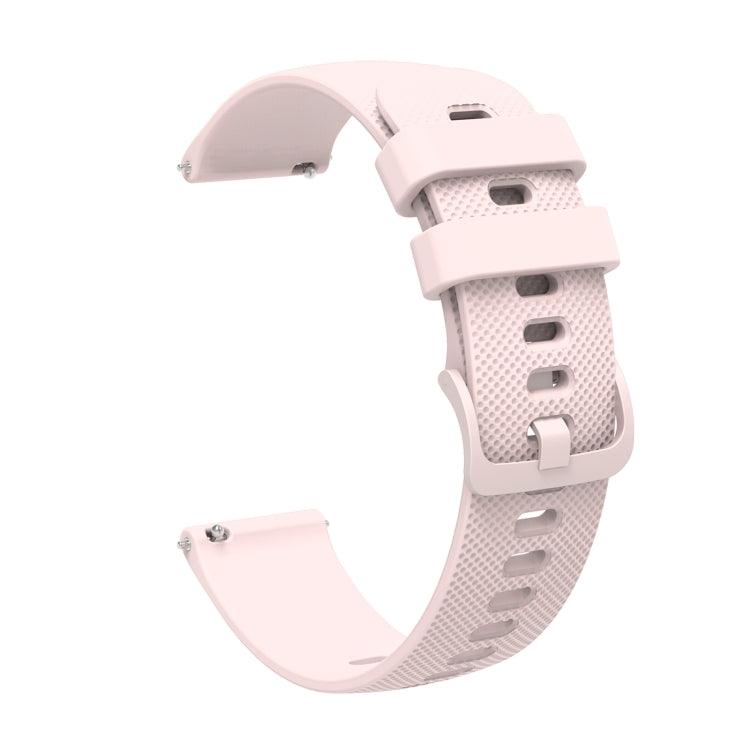 22mm Pockmarked Tonal Buckle Silicone Watch Band Strap Samsung Galaxy Watch and Huawei Watch / Samsung Galaxy Watch (Pink)