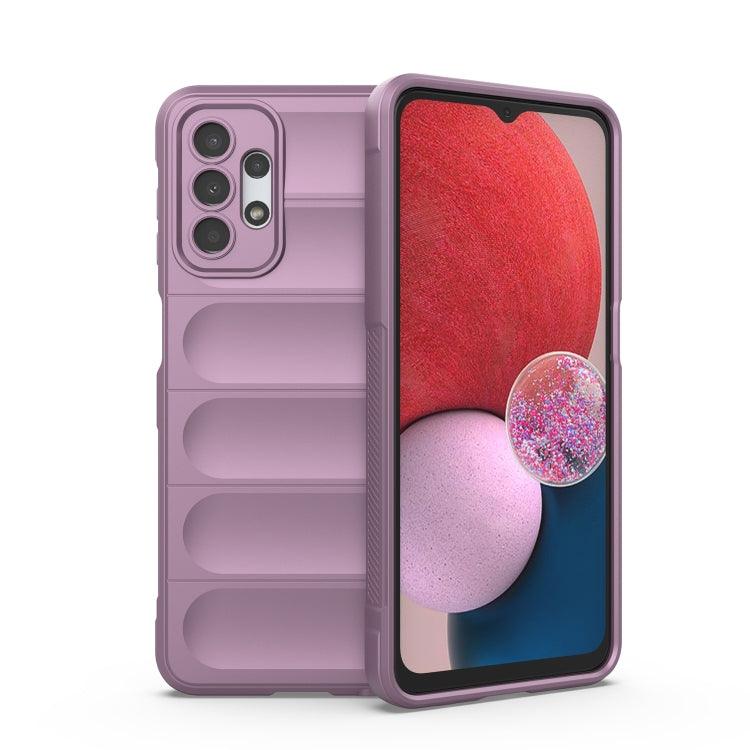 Samsung Galaxy A13 5G / A04s Magic Shield TPU + Flannel Phone Case Cover (Purple)