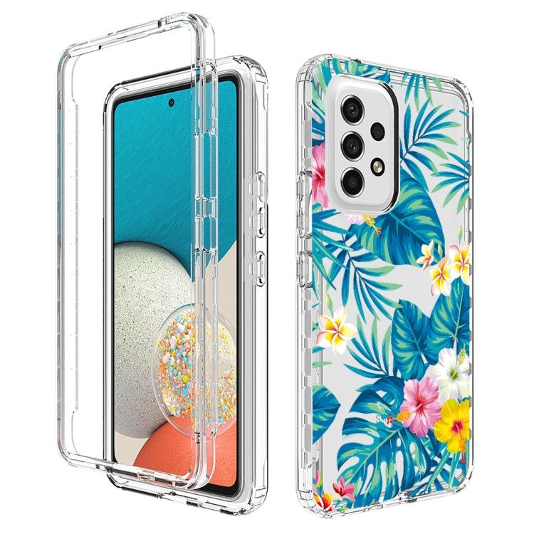 Samsung Galaxy A53 Transparent Painted Phone Case Cover (Banana Leaf)