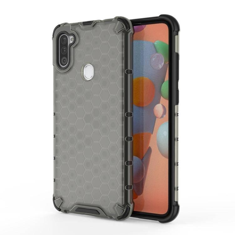 Samsung Galaxy A11 (European Version) Shockproof Honeycomb PC + TPU Protective Case (Black) - Gadget Station