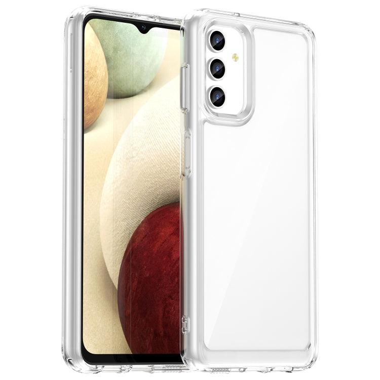 Samsung Galaxy A13 4G Colorful Series Acrylic + TPU Phone Case Cover (Transparent)